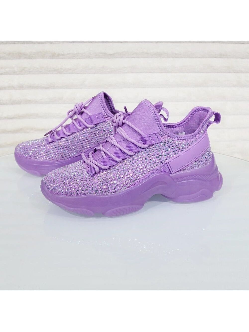 Comfy Cush Purple Jelly Sole Slip On Pull Tie Breathable Running Shoes Sneakers